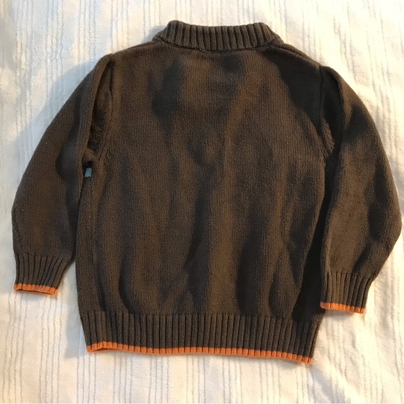 GymboreeToddler sweater Boys pull over long sleeve zipper front - Picture 4 of 6